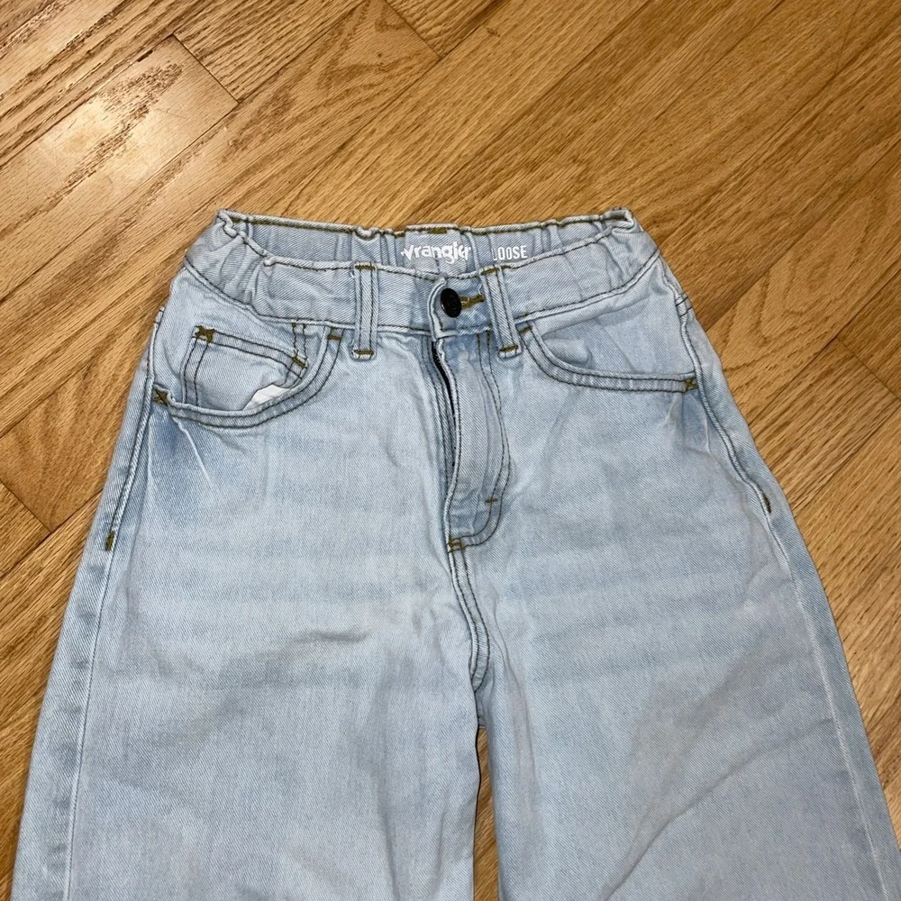 Wrangler Boys Jeans Size 12 Slim Blue Light Loose Fit Denim Adjustable Waist